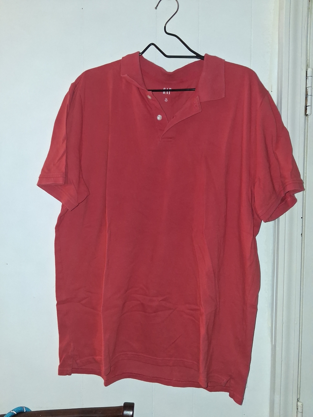 GAP Men's Red Short-Sleeve Polo